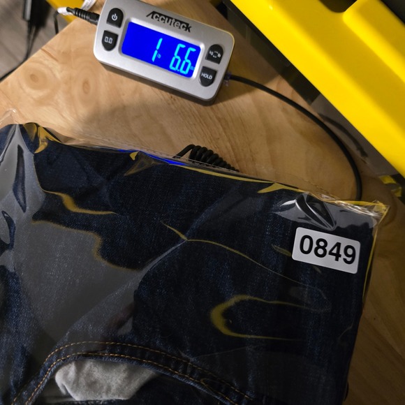 Y2K Neoblue Mens Blue Dark Wash Jeans Straight Leg Denim Made in USA Size 38x27 - Picture 13 of 13